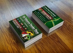 Counter Top Business Card Design for SATobacco Smoke Shop