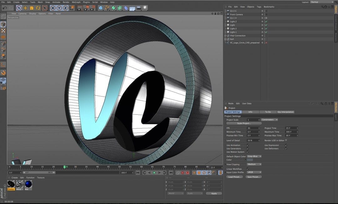 3D Logo Creation, Modeling and Animation