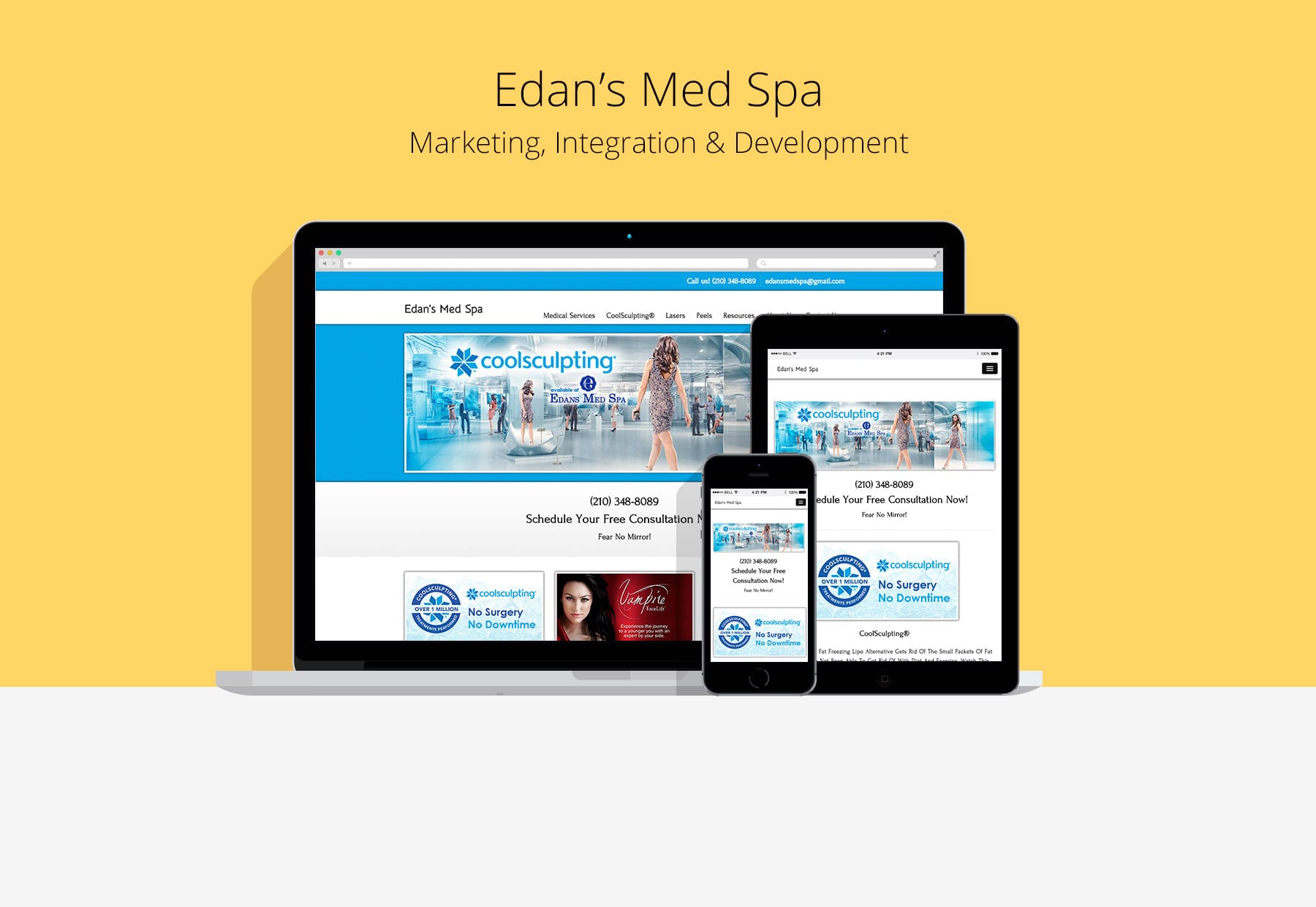 Edan’s Med Spa Custom Website Development