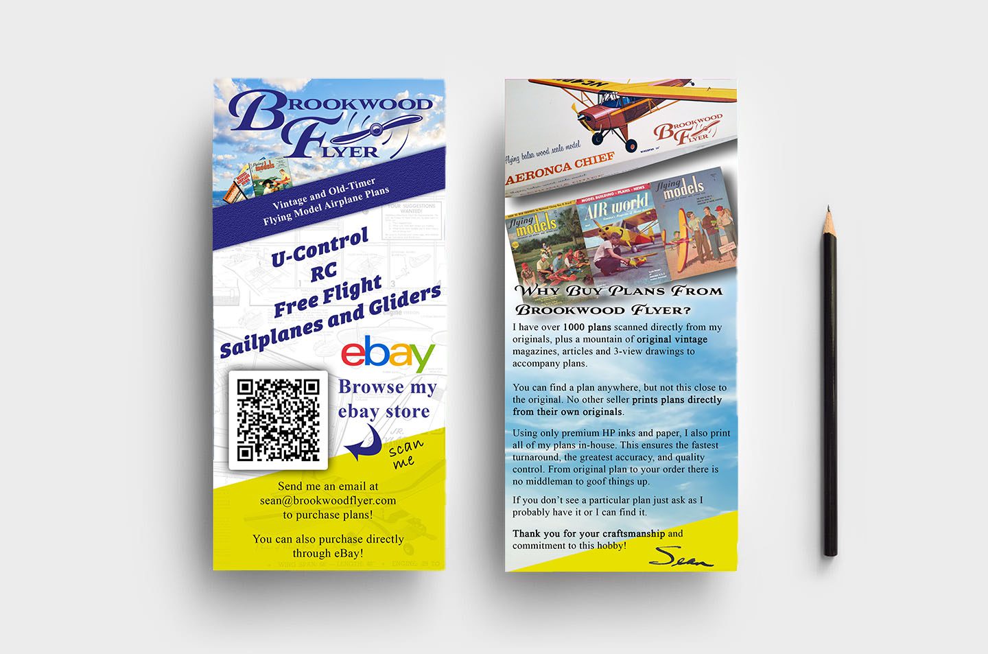 Custom Rack Card Design for Brookwood Flyer