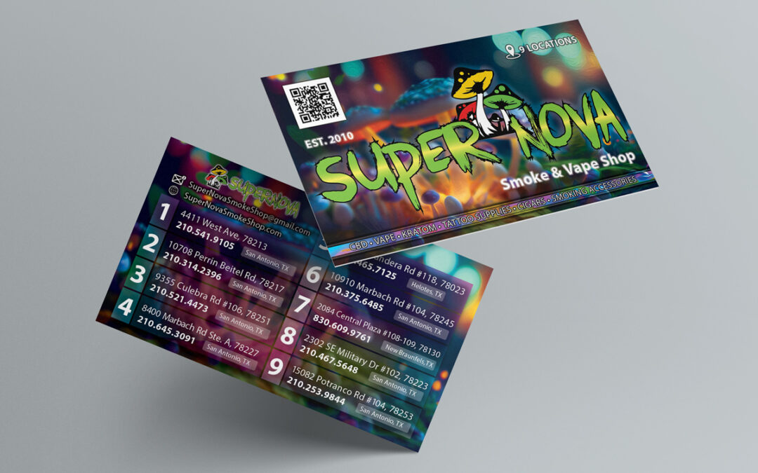 SuperNova 9 Location Business Card Design