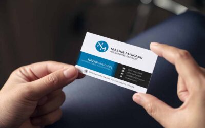 Nadir Makani Accounting Services Business Card Design